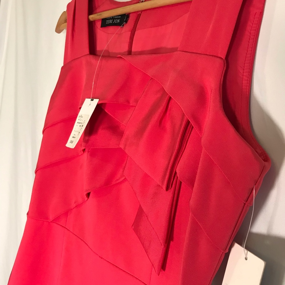 Teri Jon by Ricki Freeman Silk Blend Sheath Dress - Picture 4 of 8